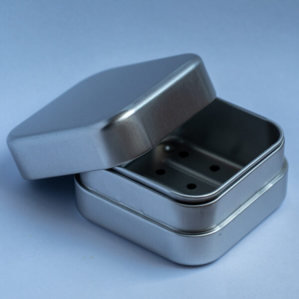 Aluminium zeepdoosje met afdruiprekje - Afbeelding 3