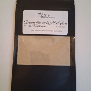Masker Groene klei met komkommer en aloe vera - 20 g